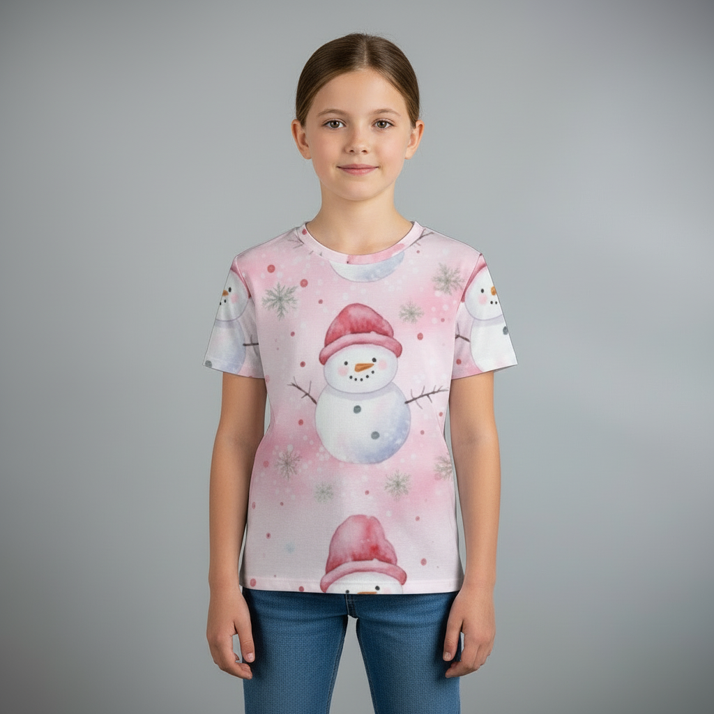 Eco-friendly All-Over Print Kid's Short Sleeve