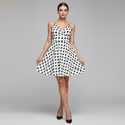 All-Over Print Women‘s Cross Cami Dress