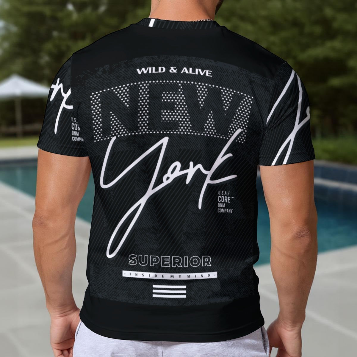 Eco-friendly All-Over Print Men's Short Sleeve T-shirt