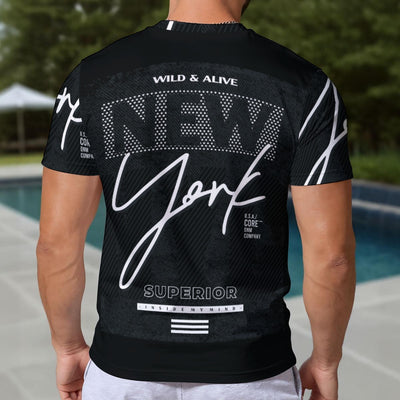 Eco-friendly All-Over Print Men's Short Sleeve T-shirt