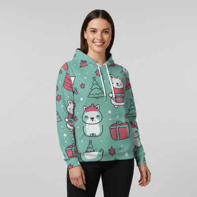 Split Eco-friendly All-Over Print Unisex Hoodie