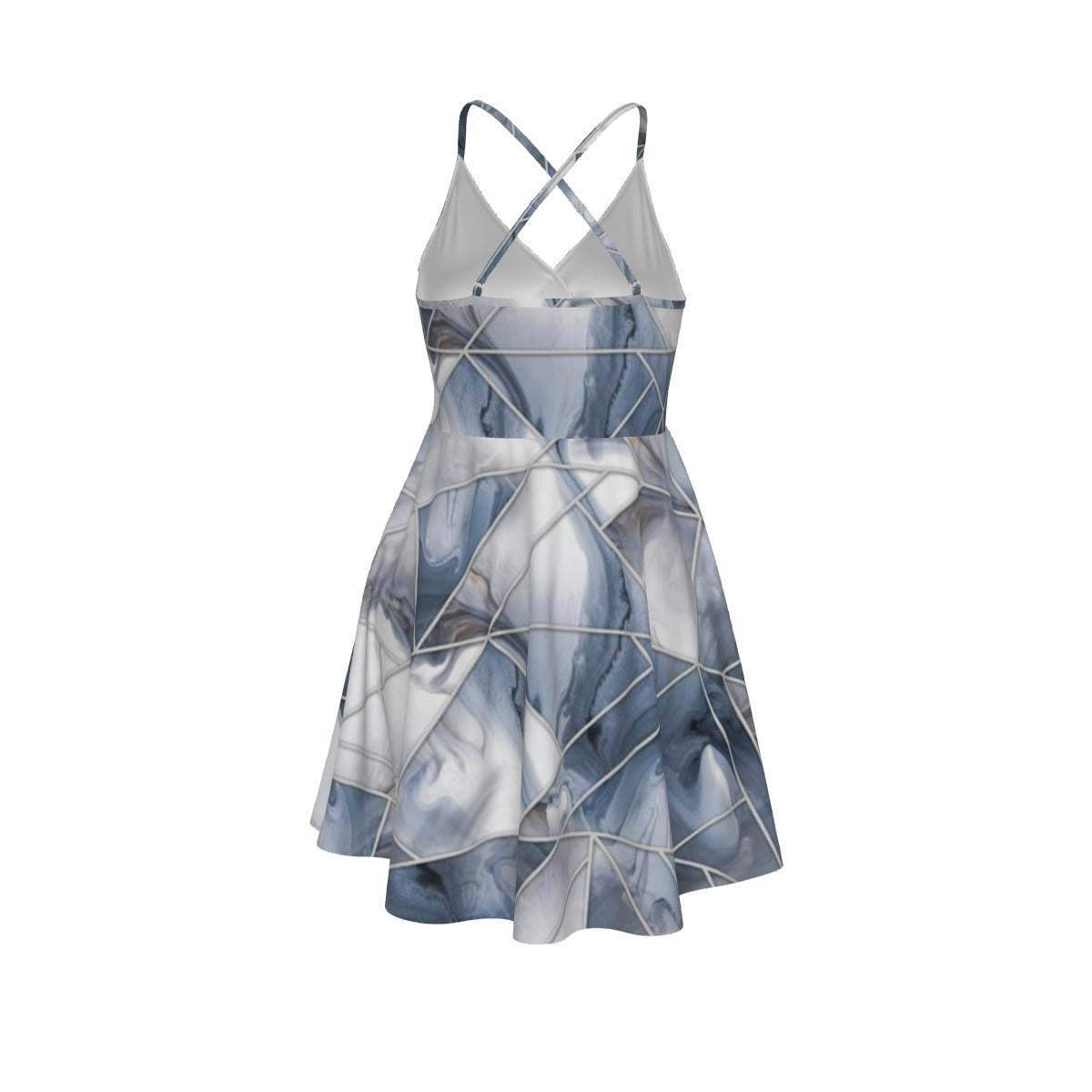 All-Over Print Women‘s Cross Cami Dress