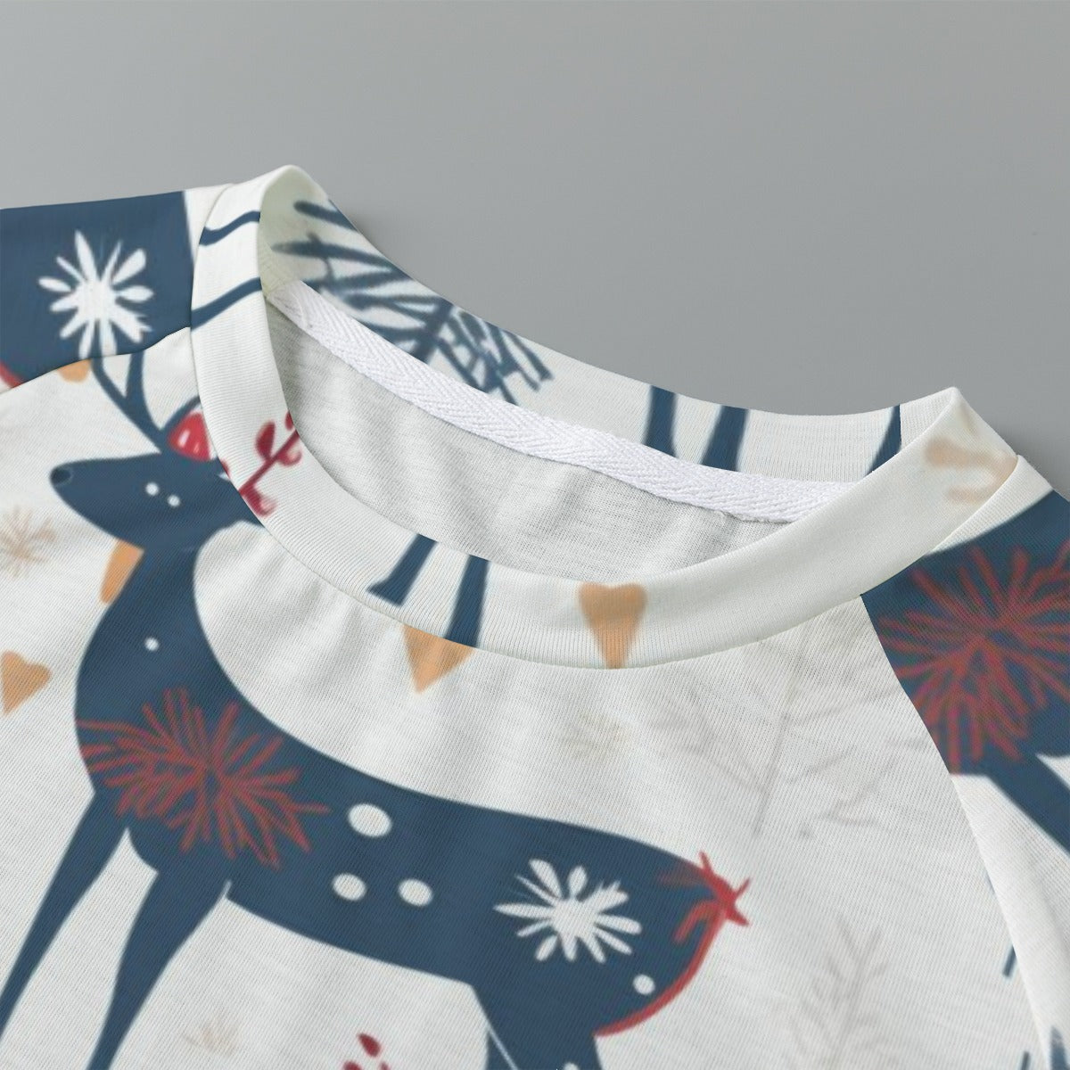 Eco-friendly  All-Over Print Women's cropped Raglan T-shirt With Short Sleeve