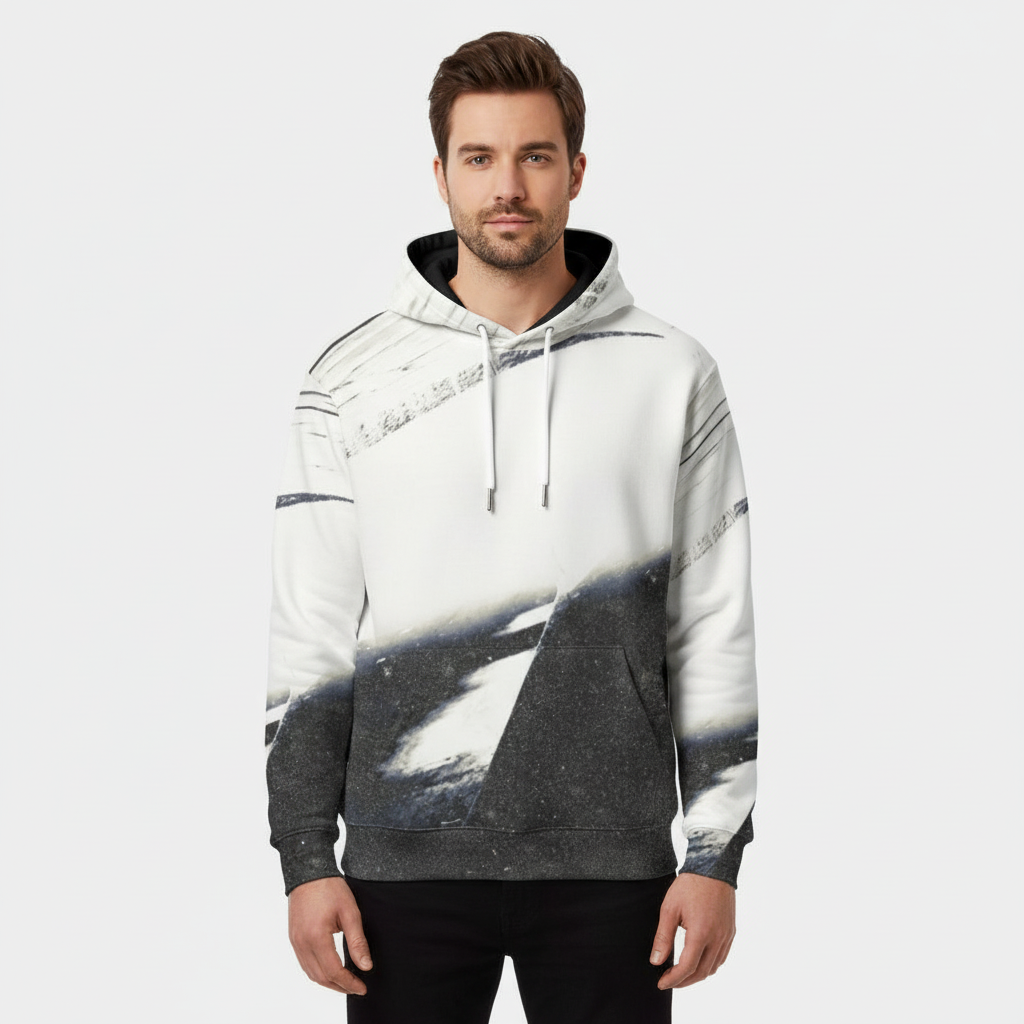 Eco-friendly All-Over Print Men Pullover Hoodie