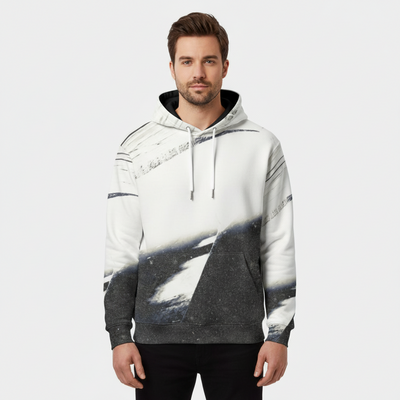 Eco-friendly All-Over Print Men Pullover Hoodie