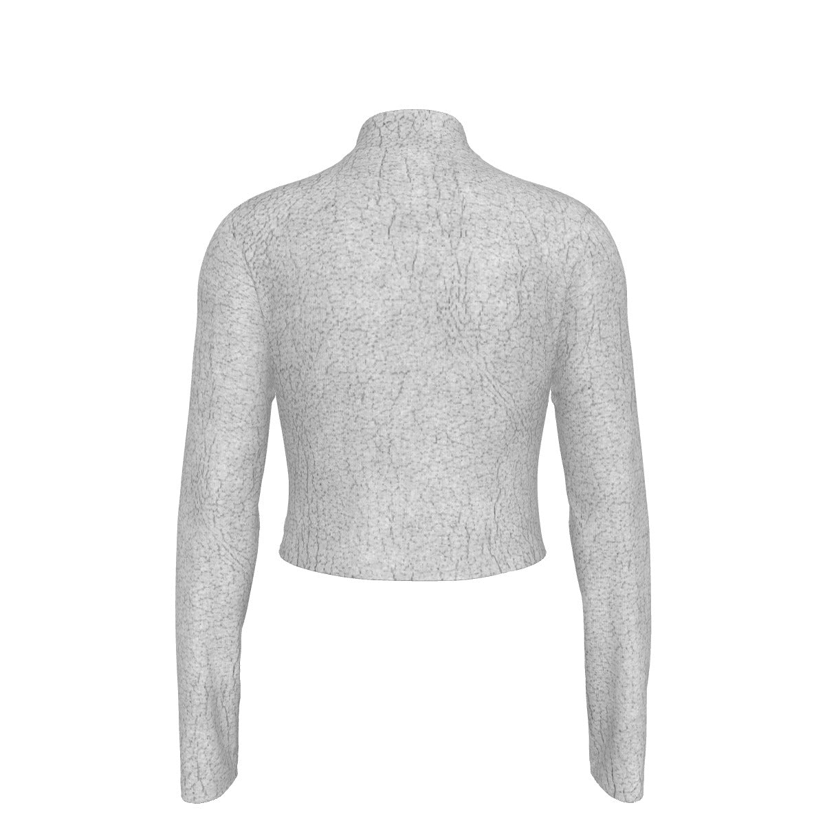 Eco-Friendly All-Over Print Women's Turtleneck T-shirt With Long Sleeve