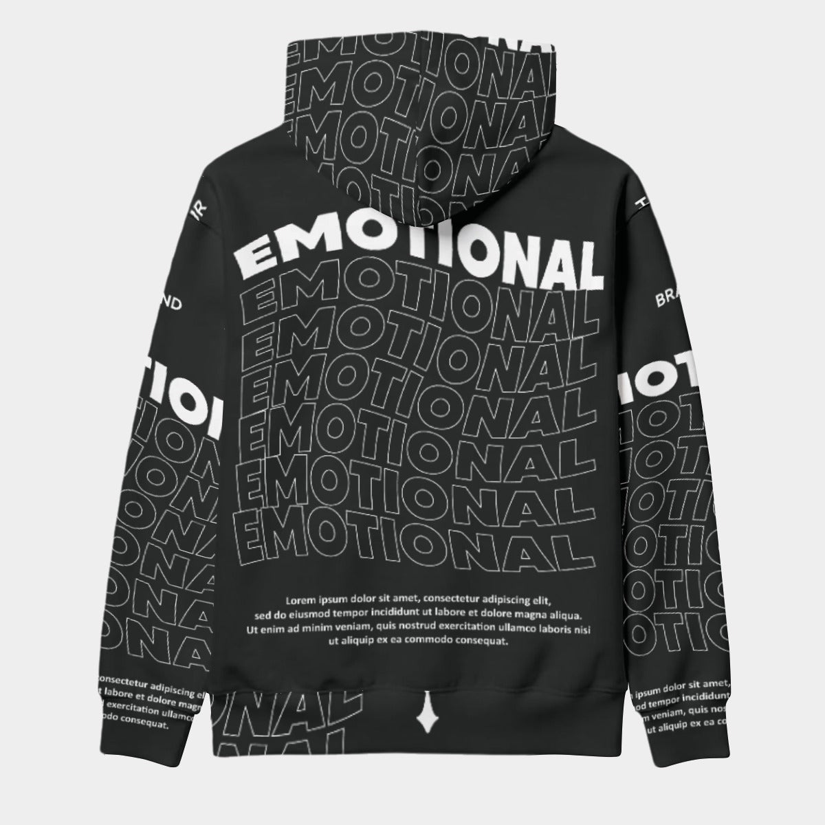Eco-friendly All-Over Print Men Pullover Hoodie