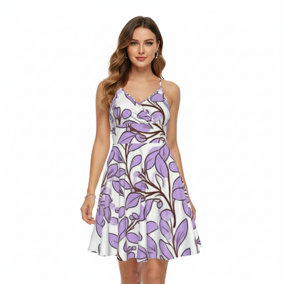 All-Over Print Women‘s Cross Cami Dress