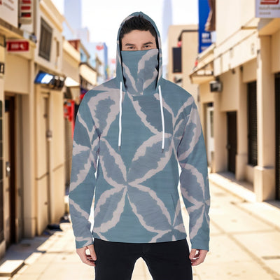 Eco-friendly All-Over Print Men's Masked Hoodie