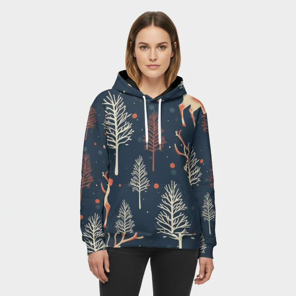 Split Eco-friendly All-Over Print Unisex Pullover Hoodie