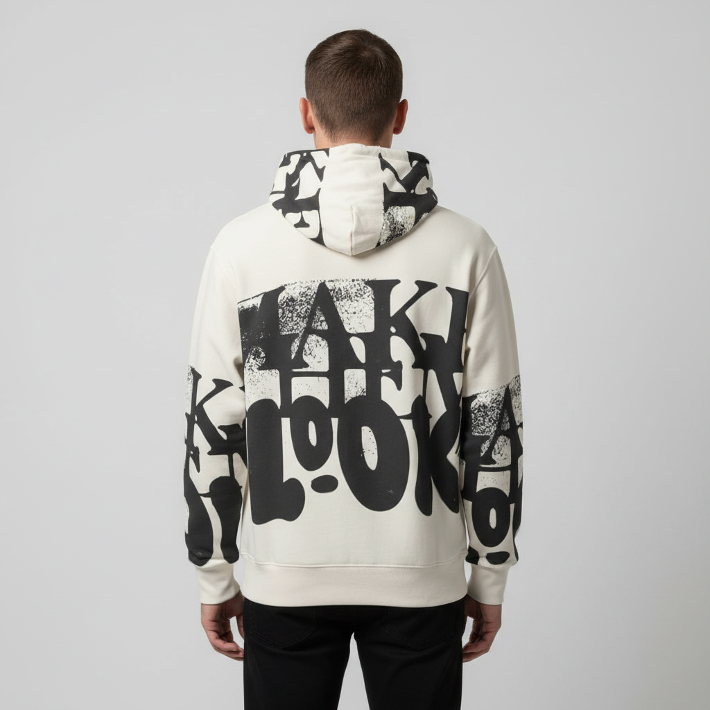 Eco-friendly All-Over Print Men Pullover Hoodie