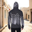 Eco-friendly All-Over Print Men's Masked Hoodie