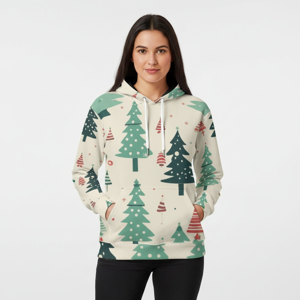 Split Eco-friendly All-Over Print Unisex Pullover Hoodie