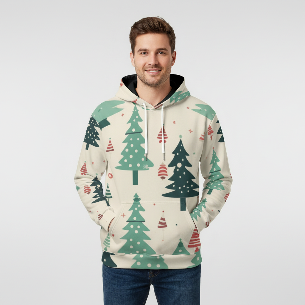 Split Eco-friendly All-Over Print Unisex Pullover Hoodie