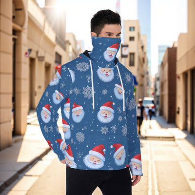 Eco-friendly All-Over Print Men's Masked Hoodie