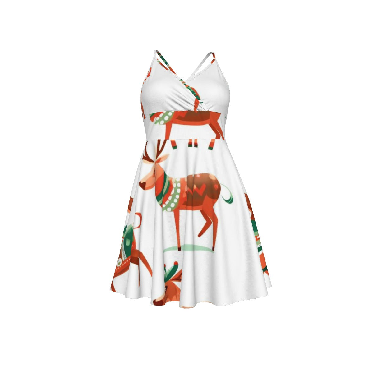 All-Over Print Women‘s Cross Cami Dress