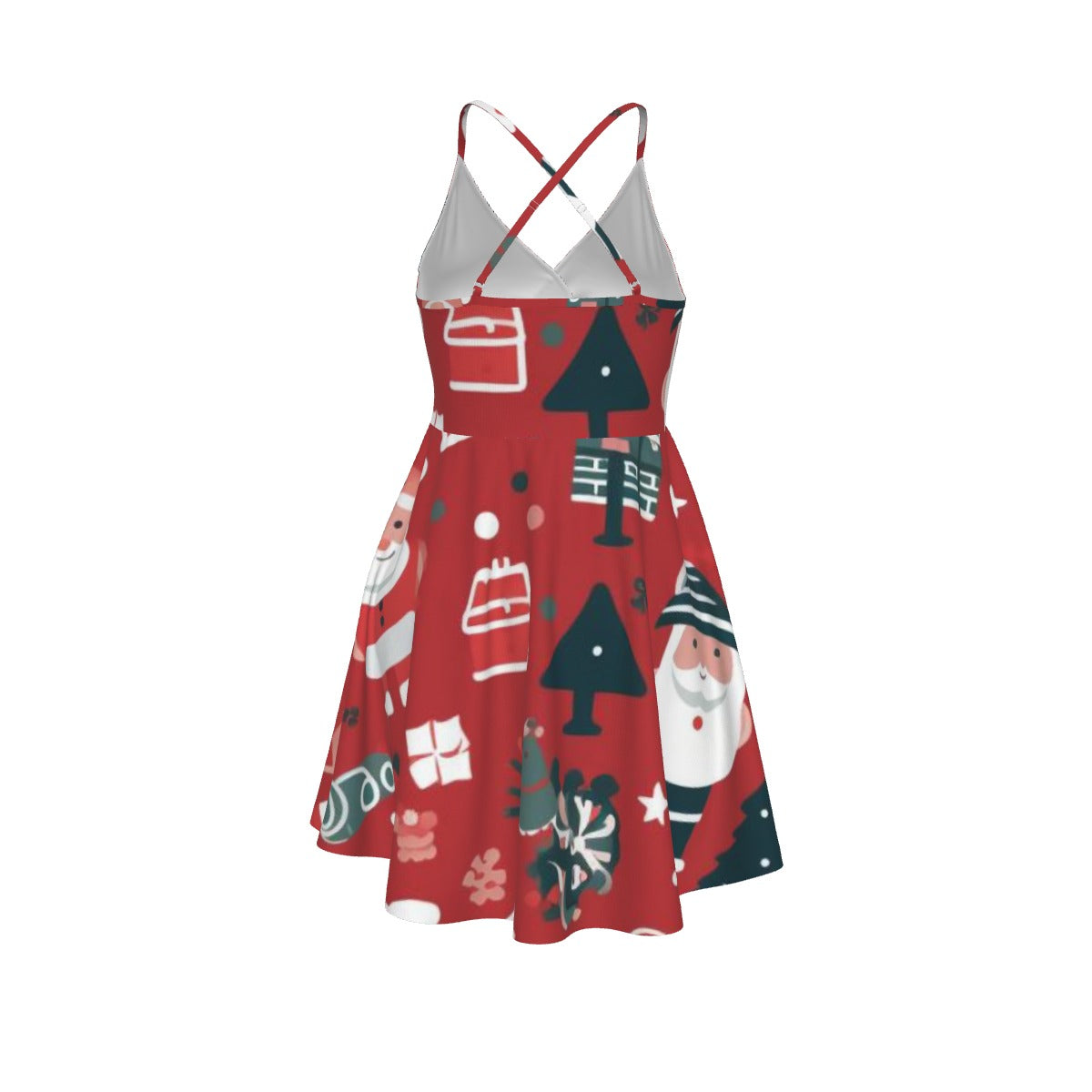 All-Over Print Women‘s Cross Cami Dress