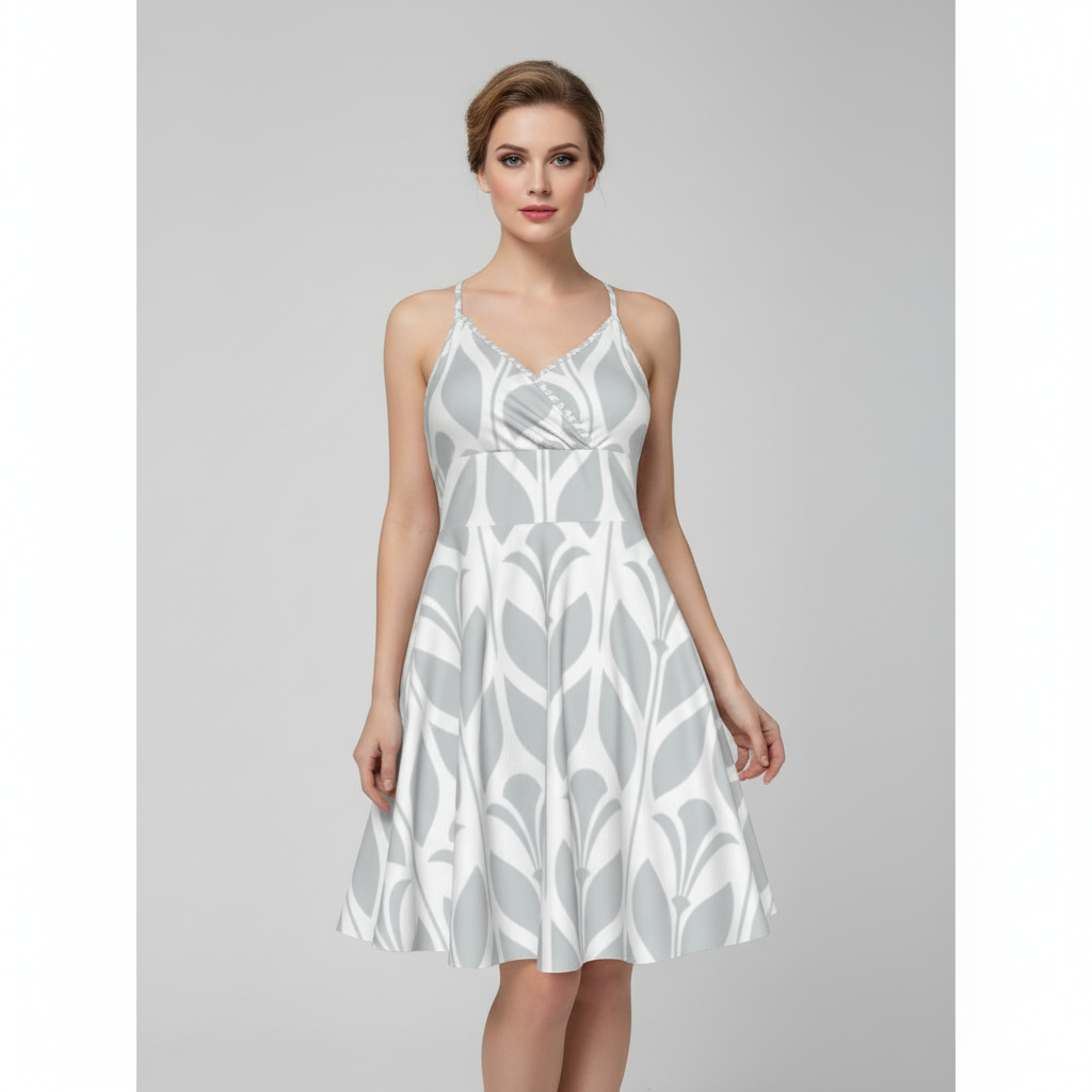 All-Over Print Women‘s Cross Cami Dress