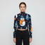 Eco-Friendly All-Over Print Women's Turtleneck T-shirt With Long Sleeve