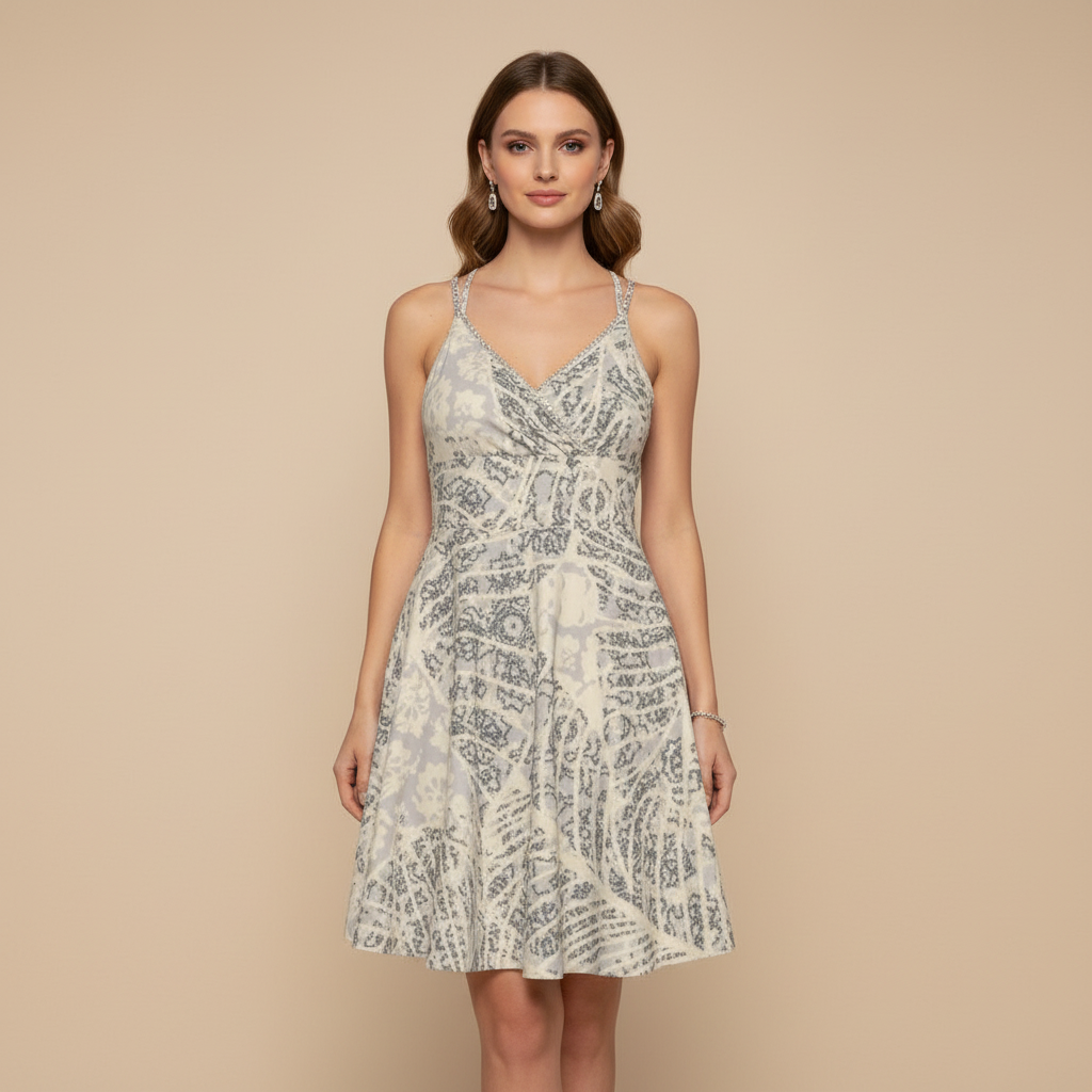 All-Over Print Women‘s Cross Cami Dress