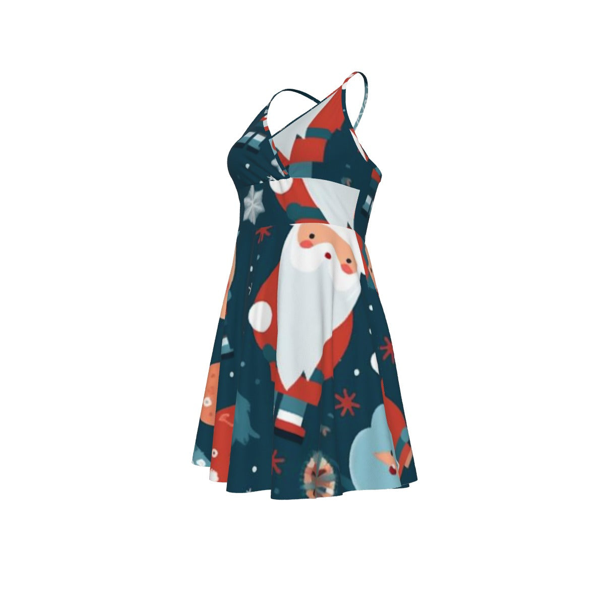 All-Over Print Women‘s Cross Cami Dress