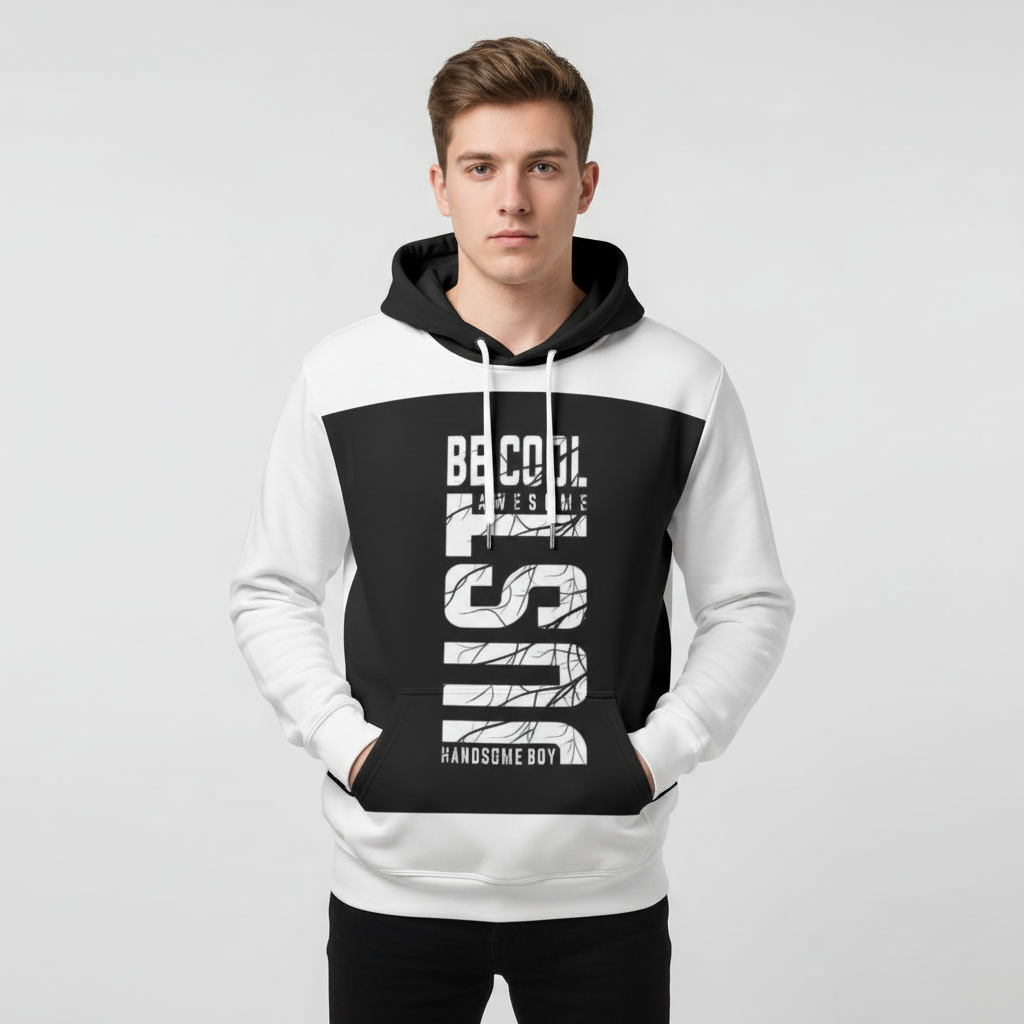 Eco-friendly All-Over Print Men Pullover Hoodie