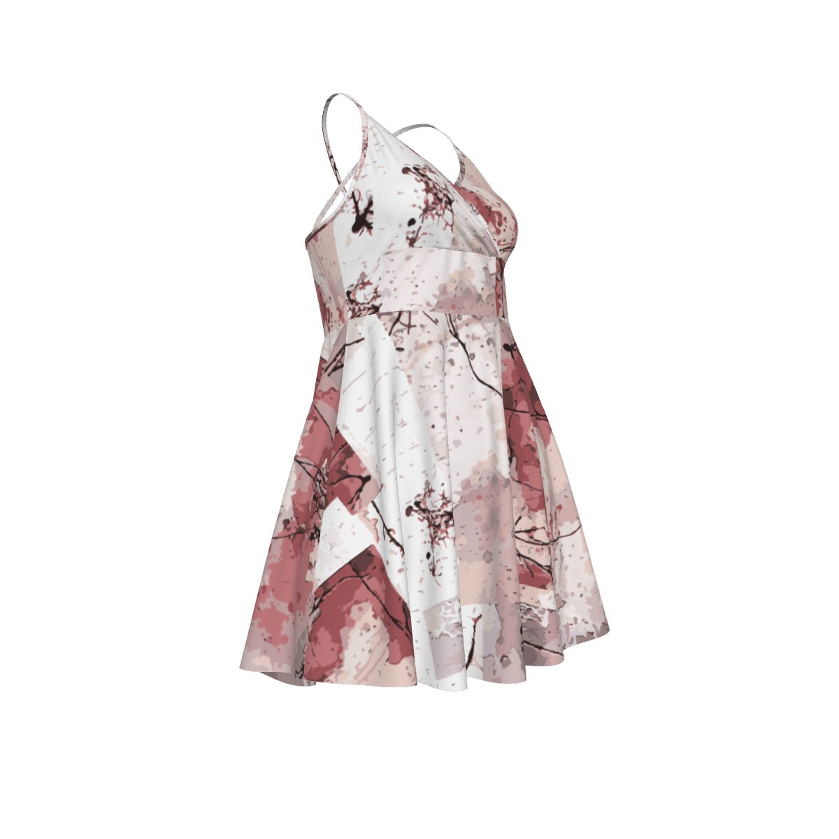 All-Over Print Women‘s Cross Cami Dress