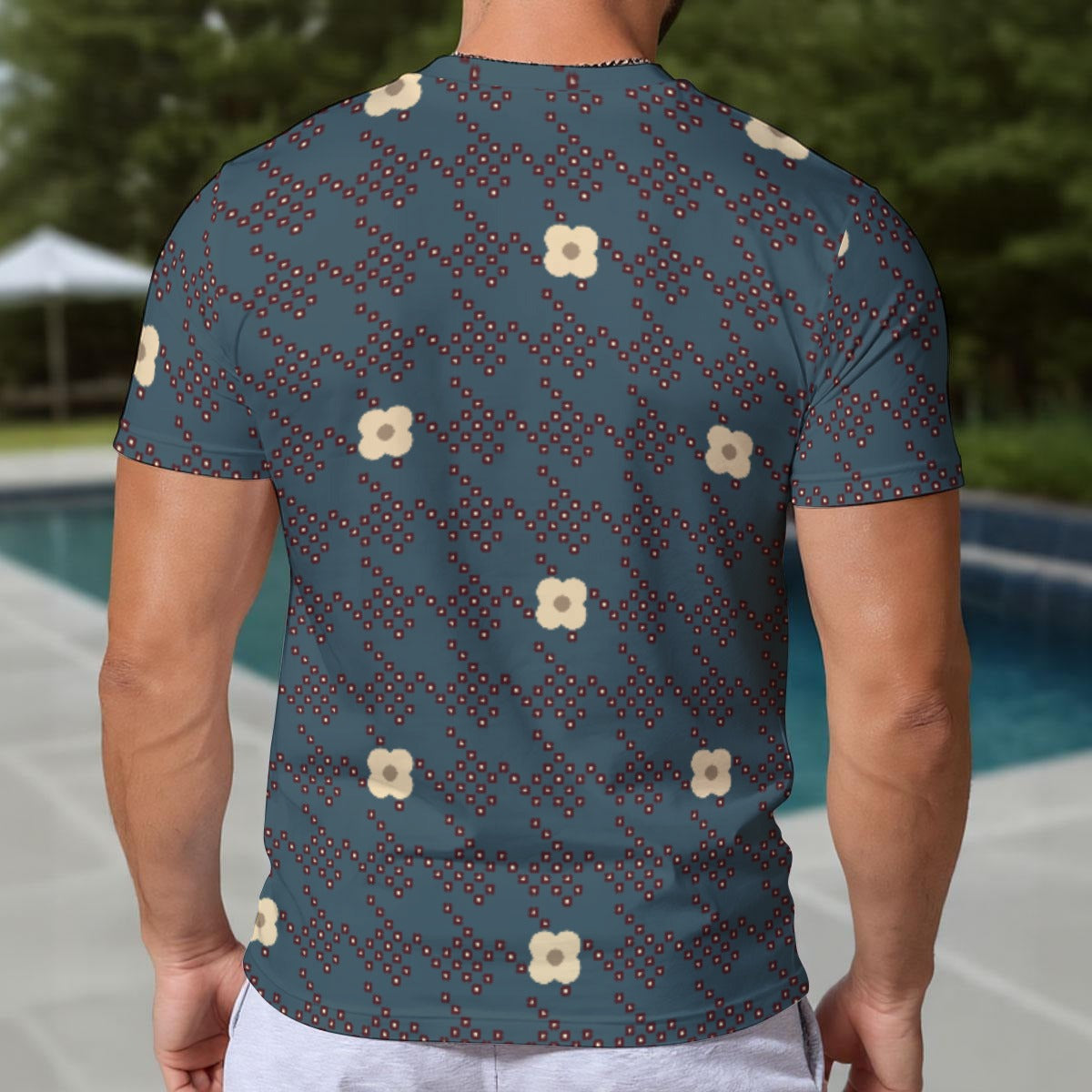 Eco-friendly All-Over Print Men's Short Sleeve T-shirt