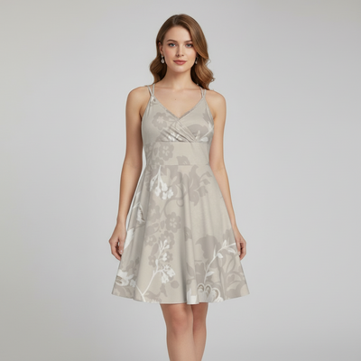 All-Over Print Women‘s Cross Cami Dress
