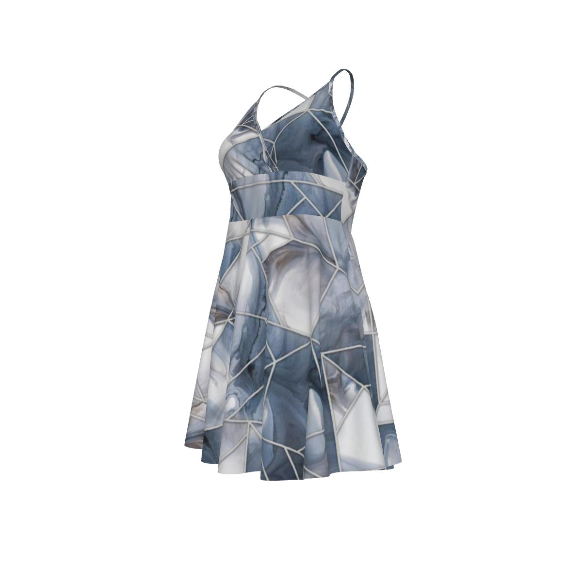 All-Over Print Women‘s Cross Cami Dress