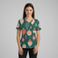 Eco-friendly All-over Print Unisex V-neck T-Shirt
