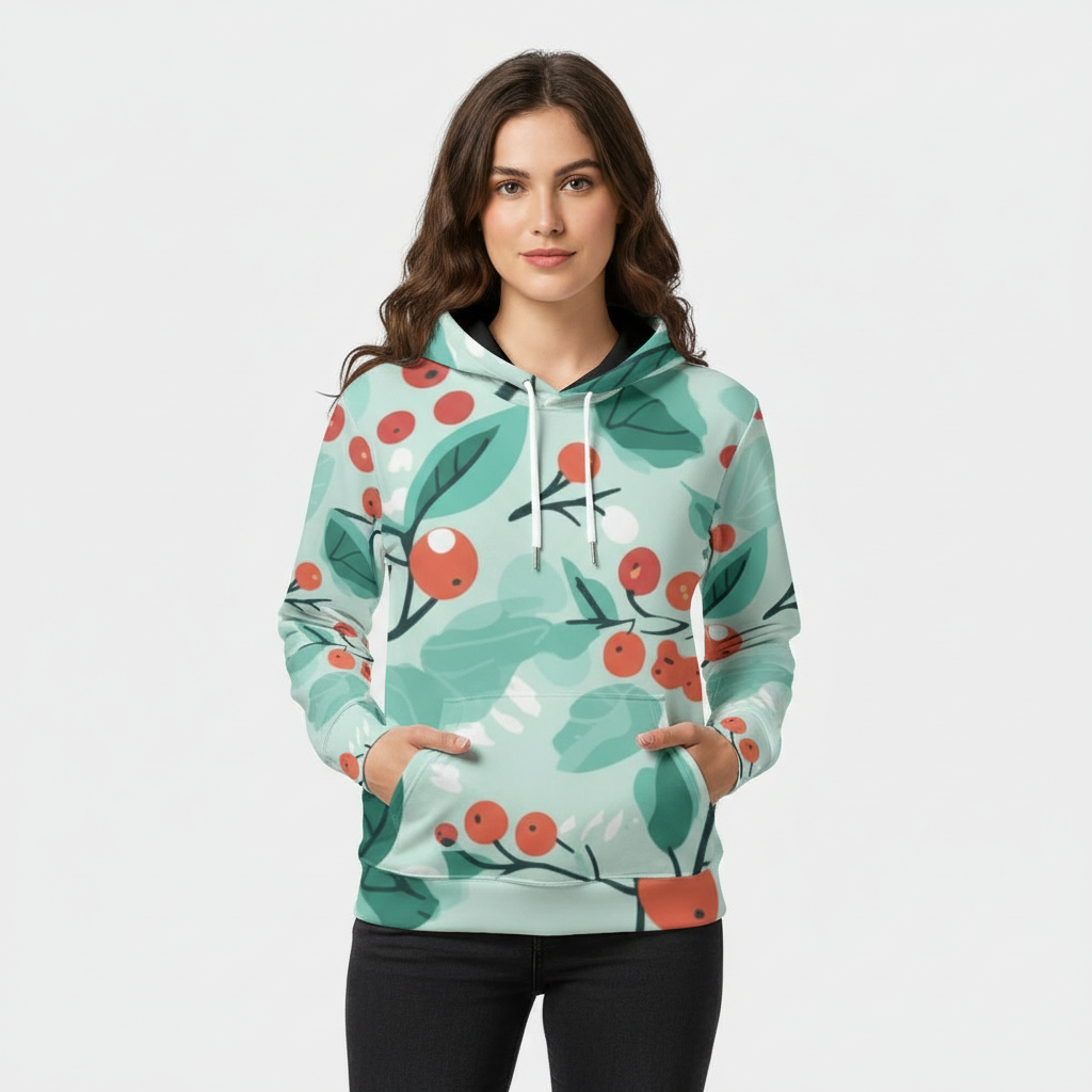 Eco-friendly All-Over Print Unisex Pullover Hoodie