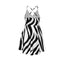 All-Over Print Women‘s Cross Cami Dress
