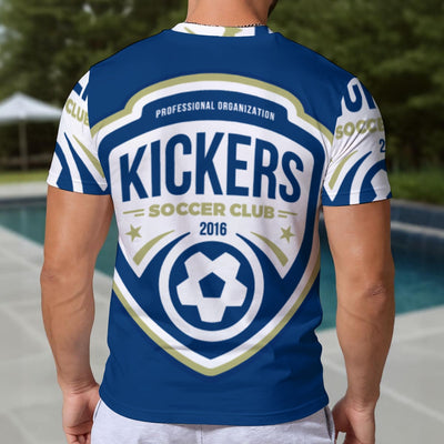 Eco-friendly All-Over Print Men's Short Sleeve T-shirt