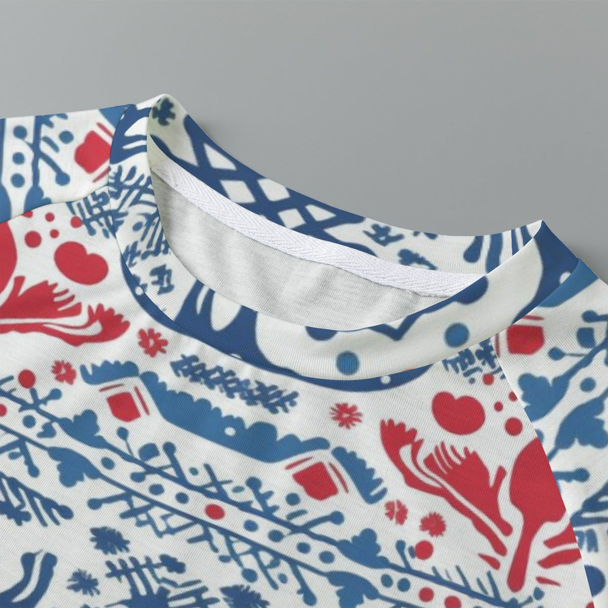 Eco-friendly  All-Over Print Women's cropped Raglan T-shirt With Short Sleeve