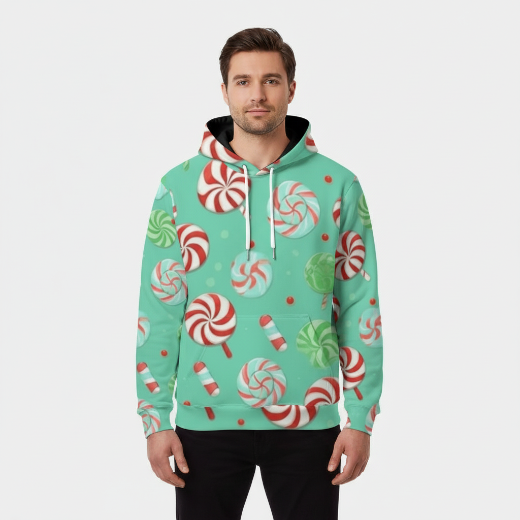 Chrismas Candy Unisex Pullover Hoodie