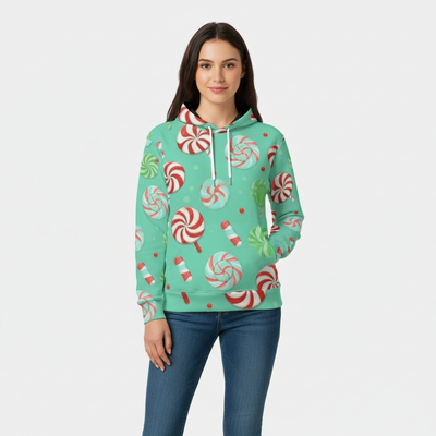 Chrismas Candy Unisex Pullover Hoodie