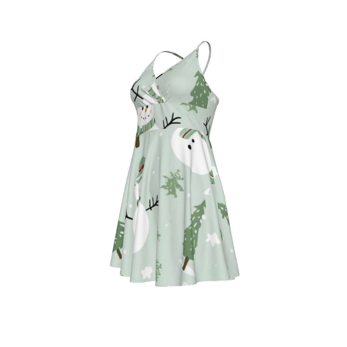 All-Over Print Women‘s Cross Cami Dress