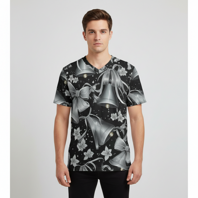 Eco-friendly All-over Print Unisex V-neck T-Shirt