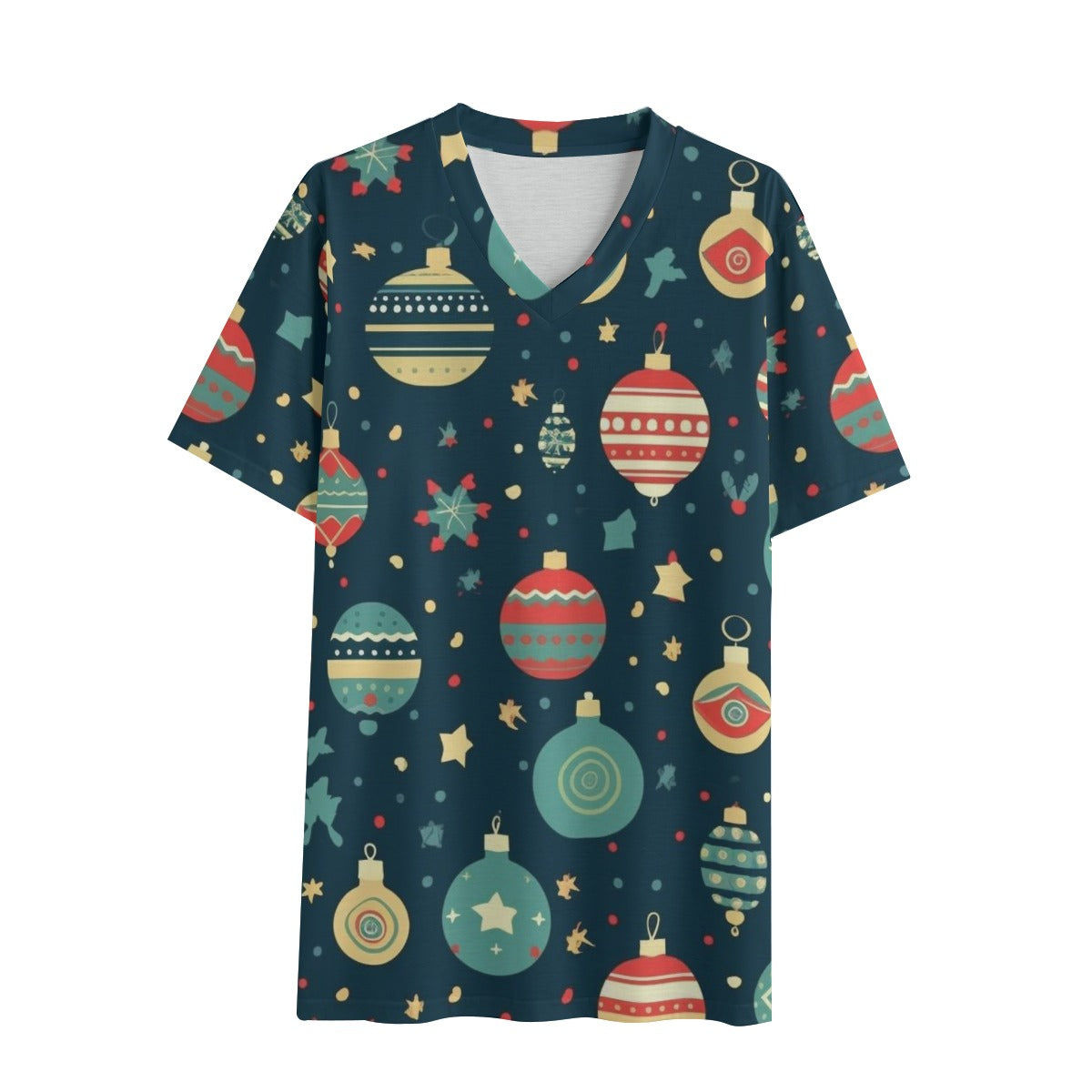 Eco-friendly All-over Print Unisex V-neck T-Shirt