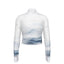Eco-Friendly All-Over Print Women's Turtleneck T-shirt With Long Sleeve
