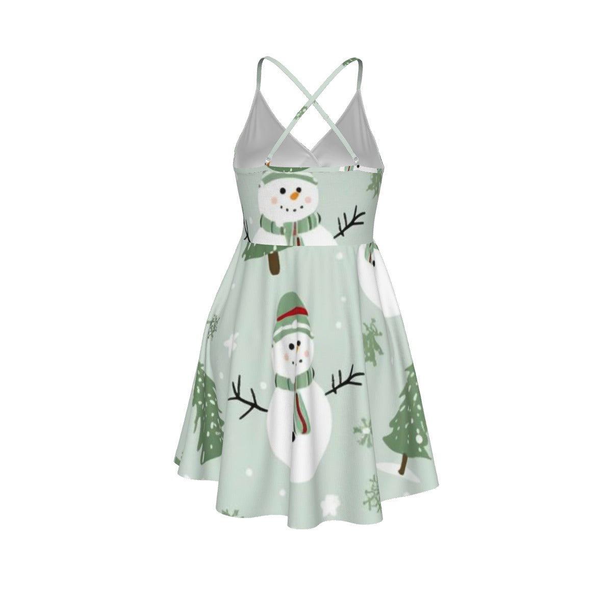 All-Over Print Women‘s Cross Cami Dress