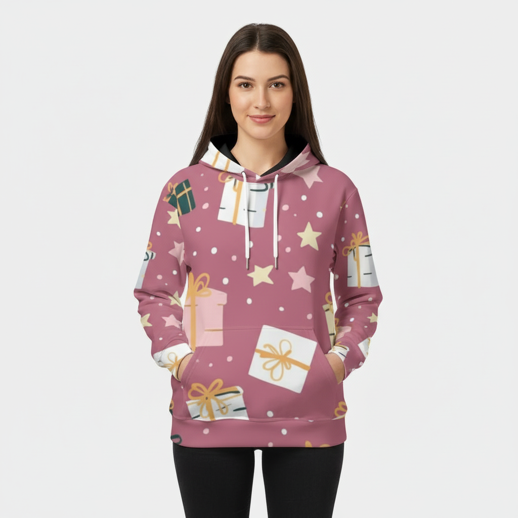 Split All-Over Print Unisex Pullover Hoodie