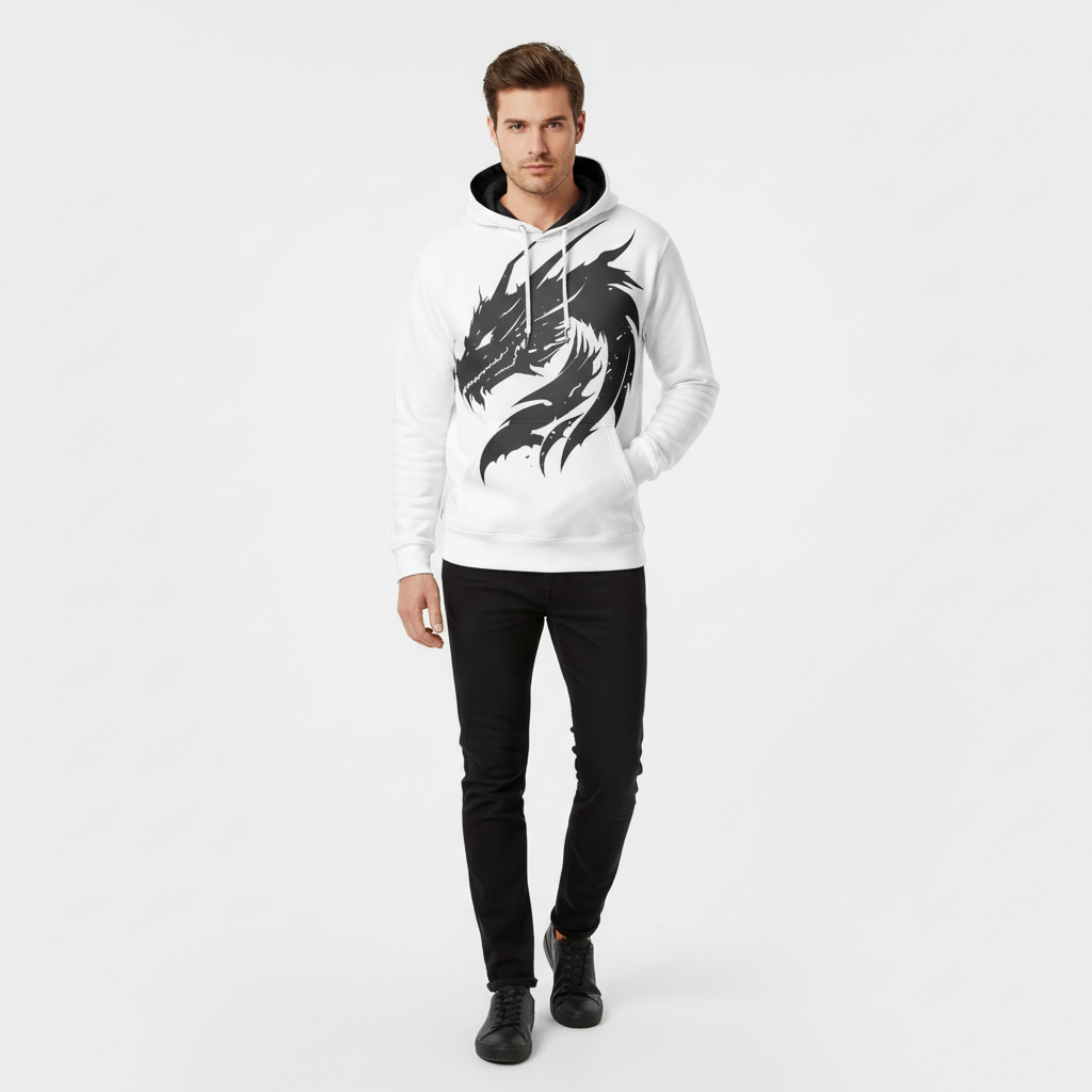 Eco-friendly All-Over Print Unisex Pullover Hoodie