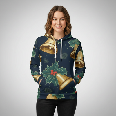 Split Eco-friendly All-Over Print Pullover Hoodie