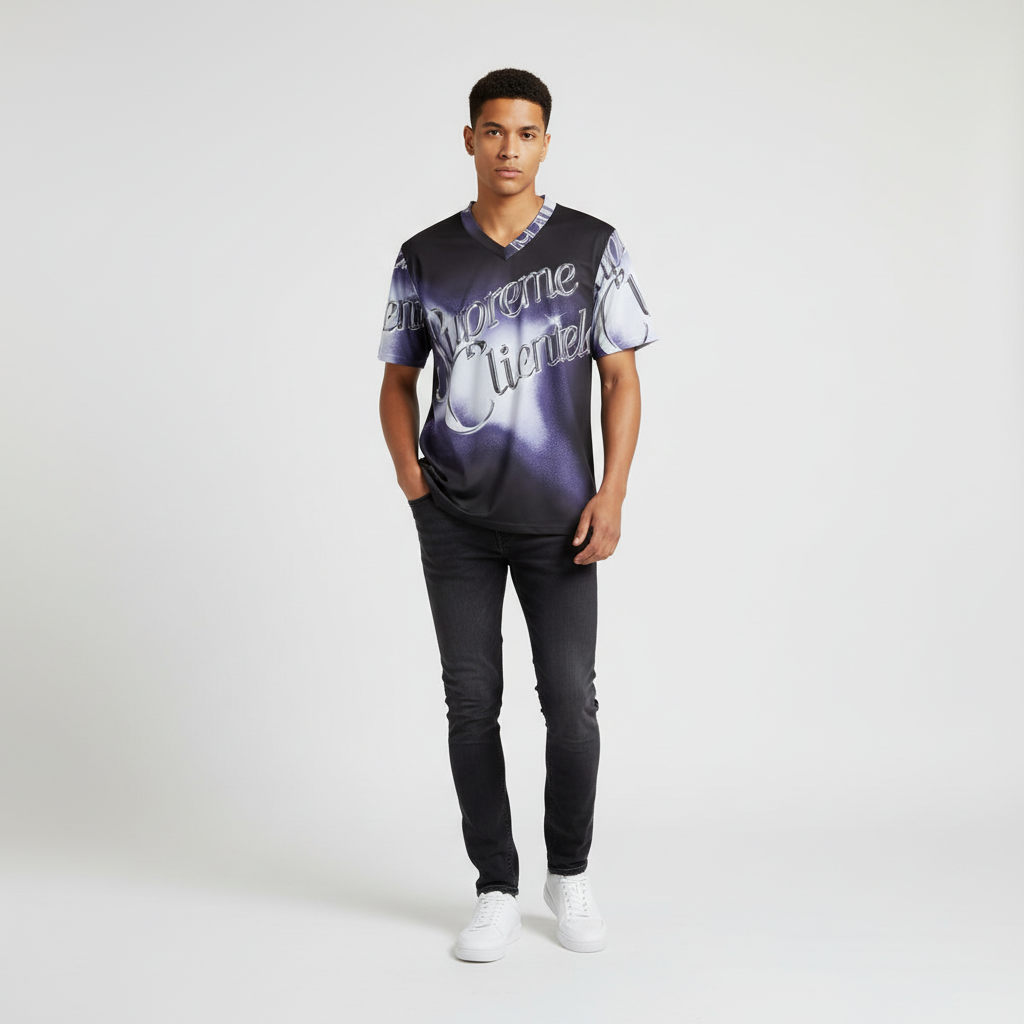 Eco-friendly All-over Print V-neck T-Shirt